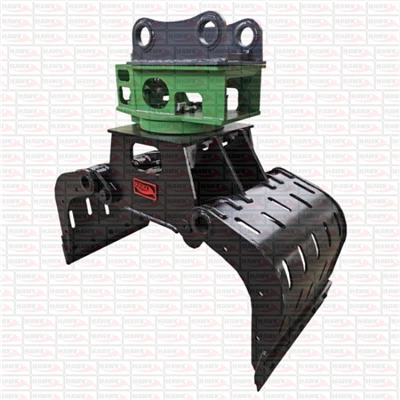 Excavator te monte demolisyon grappin atachman