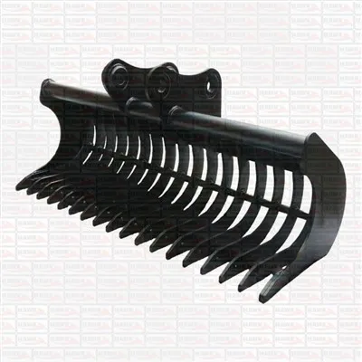 1-2 Tonn Excavator Rake Bokit