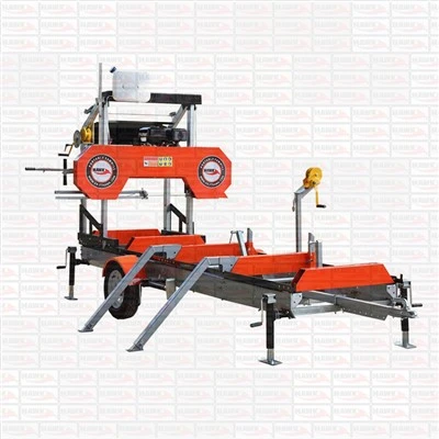 26 pous gazolin motè Portable Band Scierie